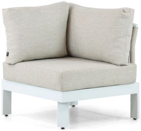 Hoek loungeset 6 personen Aluminium Wit  Lifestyle Garden Furniture Lorenzo