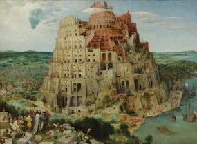Pieter the Elder Bruegel - Kunstreproductie Tower of Babel, 1563 (oil on panel), (40 x 30 cm)