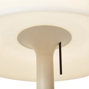 Scandinavische buiten vloerlamp beige met witte kap IP44 - Mississippi Modern E27 IP44 Scandinavisch Buitenverlichting rond
