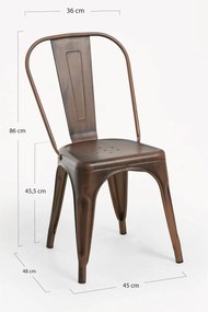 Set 4 Torix Vintage Stoelen