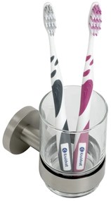 Plieger Vigo glashouder met glas geborsteld chroom