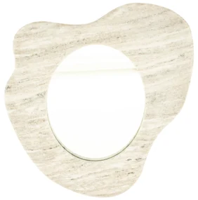 By-Boo Muna Marmer Spiegel Organische Vorm - 47x3cm