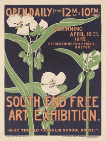 Kunstdruk South End Art Exhibition (Floral Vintage), (30 x 40 cm)