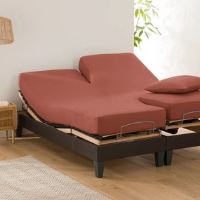 Effen hoeslaken in bio katoen, verstelbare bedbodem, Scenario