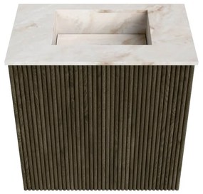 Mondiaz Joya DLux 40cm toiletmeubel shadow met wastafel faye midden zonder kraangat frappe