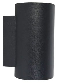 Smart Design wandlamp zwart incl. 2 Wifi GU10 - Sandy Design, Modern GU10 cilinder / rond Binnenverlichting Lamp