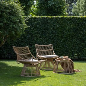 Exotan Voetenbank - Alatna - Wicker - Naturel - Exotan