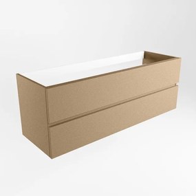 Mondiaz VICA wastafelonderkast - 140x45x50cm - 2 lades - uitsparing links en rechts - softclose - Oro M73127Oro