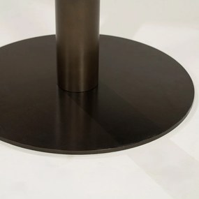 Marmeren Eettafel Bronze Poot - 127 X 127cm.
