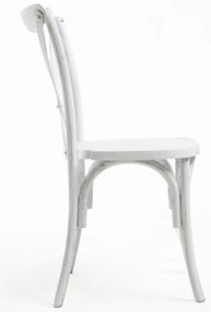 Set Van 4 Altea Polypropyleen Stoelen Met Houteffect