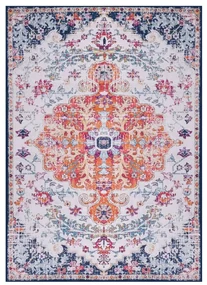 vidaXL Vloerkleed met print 140x200 cm stof meerkleurig