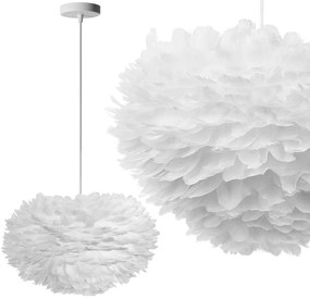 Hanglamp met veren wit APP335-3CP