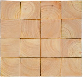 Houten Mozaïekpaneel | Rubberwood | 30×30 cm | Hout | Tegel