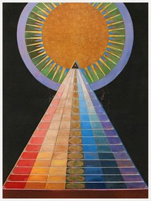Kunstdruk Altarpiece No.1 (Rainbow Abstract) - Hilma af Klint, (30 x 40 cm)