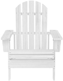 vidaXL Tuinstoel hout wit