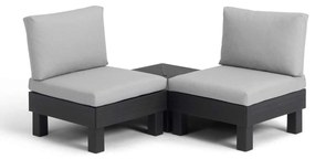 Keter Balkon loungeset 3-delig donker grijs