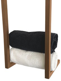 Mueller Bronzo handdoekrek industrieel 95x25x20cm brons koper geborsteld