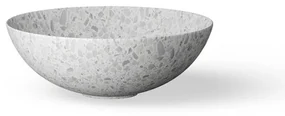 Looox Ceramic terrazzo waskom - 40x15cm - Beige wwk40tb
