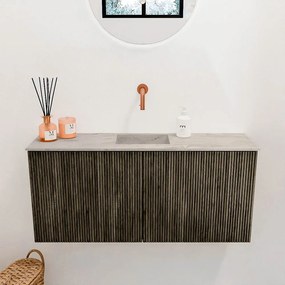 Mondiaz Joya DLux 90cm toiletmeubel shadow met wastafel faye midden zonder kraangat glace