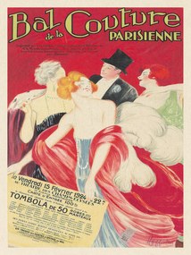 Kunstdruk Bal de la Couture Parisienne (Vintage Fashion Ad) - Leonetto Cappiello, (30 x 40 cm)