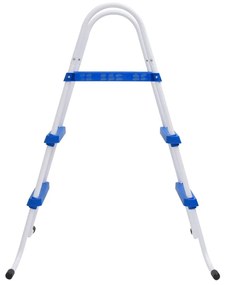 vidaXL Zwembadladder 84 cm blauw en wit