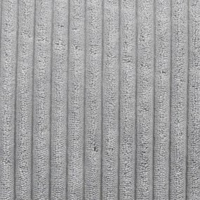 Cloudy Zitzak Corduroy + Poef - Lichtgrijs