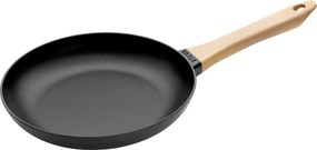 Staub Pans Koekenpan met houten handvat 26 cm, Zwart - Pans - Staub