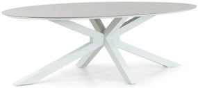 Tuinset 6 personen 240 cm Aluminium/Textileen Wit Hartman Alice/Cervola