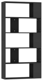 vidaXL Boekenkast/kamerscherm 80x24x159 cm bewerkt hout zwart