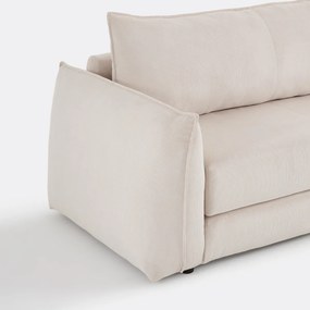 Rechte, uitklapbare fauteuil, 1-zits, van fijn geribd fluweel, TIKI