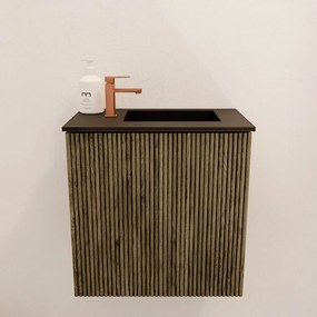 Mondiaz Joya 40cm toiletmeubel dusk met wastafel faye rechts 1 kraangat urban