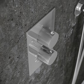 Saniclear Evolution Curved inbouw regendouche met 2 standen handdouche chroom