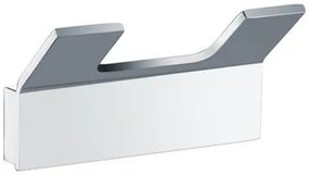 Eastbrook Vercelli messing handdoekhaak met hoek dubbel chroom