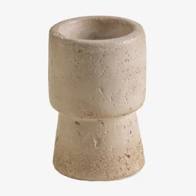 Kandelaar In Cement Brenan ↑9 Cm - Sklum