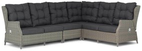 Hoek loungeset 6 personen Wicker Taupe  Garden Collections Chicago