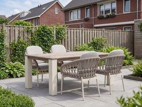 Diningset Bellagio | 4 personen | Tuinset teakhout | 5-delig | Kees Smit Tuinmeubelen