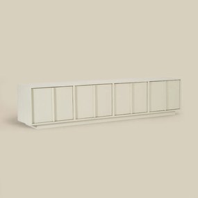 Beige Tv-meubel Japandi 200 Cm - 200x40x45cm.