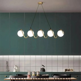 Hanglamp APP1780-5CP Gold