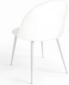 Pack 4 Biae krzesa vintage tkanina