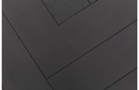 Goossens Salontafel Carte rond, hout eiken zwart, elegant chic, 80 x 46 x 80 cm