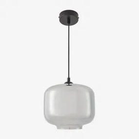 Lorain Plafondlamp Van Metaal En Glas Zwart - Sklum