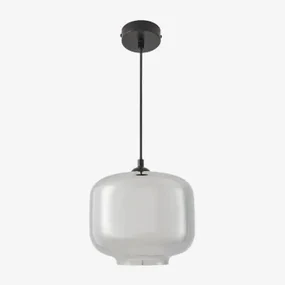 Lorain Plafondlamp Van Metaal En Glas Zwart - Sklum