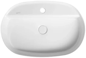 Isvea Infinity waskom 60x40cm met kraangat wit
