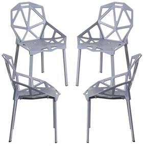 Pakket 4 Omega Stoelen
