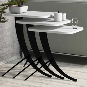 Set van 3 bijzettafels Pion | Hannah Home