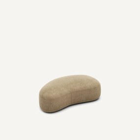 Poef van stonewashed fluweel, ROSEBURY, ontwerp Emmanuel Gallina