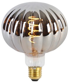 Hanglamp zwart 5-lichts incl. LED smoke dimbaar - Cava Luxe Modern Minimalistisch bol / globe / rond Binnenverlichting Lamp