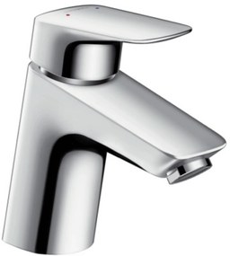 Hansgrohe Logis wastafelkraan 70 push open waste Chroom