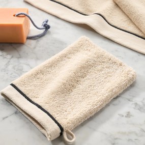 Set van 2 washandjes in gekamd katoen 675 gr/m², Victor