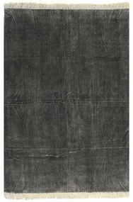 vidaXL Kelim vloerkleed 200x290 cm katoen antraciet